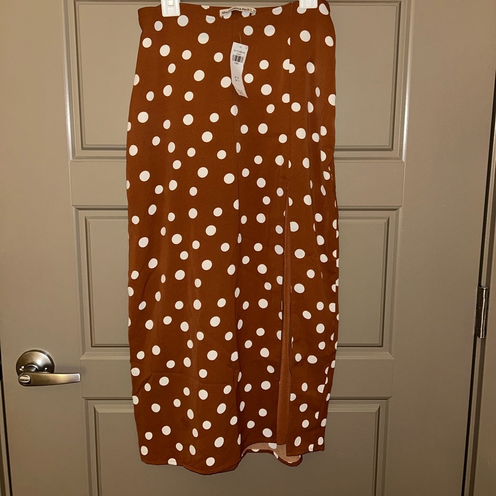 Abercrombie Midi Polka Dot Skirt